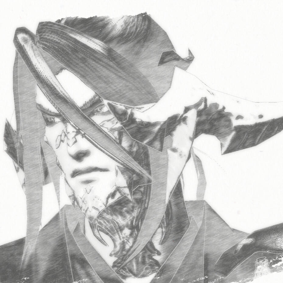 A sketch of Eiri's birth father, Naoki