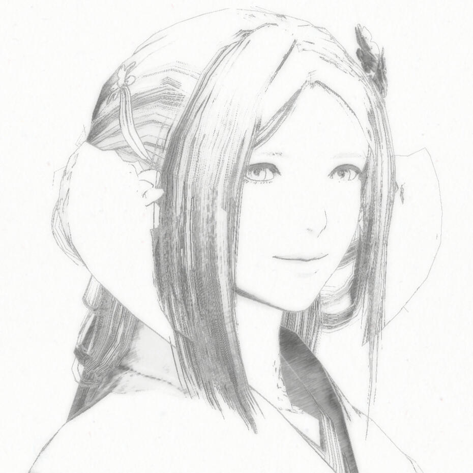 A sketch of Eiri's birth mother, Suzume